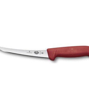 BONNING KNIFE,CURVED NARROW BLADE,RED,FIBROX,DIM:12 CM - Mabrook Hotel Supplies