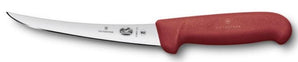 BONING KNIFE CURVED NARROW BLADE,RED,FIBROX,DIM:15 CM - Mabrook Hotel Supplies