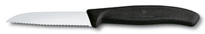 SwissClassic PARING KNIFE, WAVY, 8CM. BLACK. COUNTRY OF ORIGIN: SWITZERLAND. - Mabrook Hotel Supplies