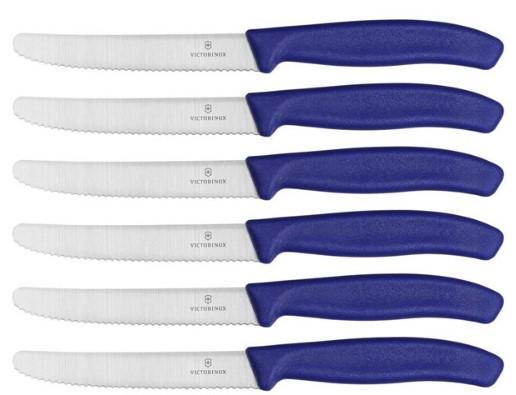 SWISS CLASSIC TABLE KNIFE SET. 6 PIECES. BLUE - Mabrook Hotel Supplies