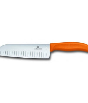 "SWISS CLASSIC, SANTOKU KNIFE, FLUTED EDGE,  BLISTER; 17cm4" - Mabrook Hotel Supplies