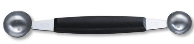 "VICTORINOX POTATO BALLER WITH 2 SCOOPS, 22 + 25MM ,. BLACK H" - Mabrook Hotel Supplies