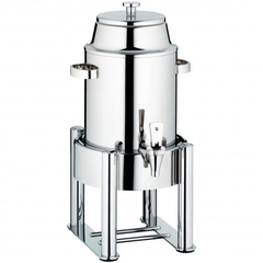 Coffee urn, 10 L Basic, dia. 10 1/4 in, height. 21 1/2 in, cap. 338 oz. - Mabrook Hotel Supplies