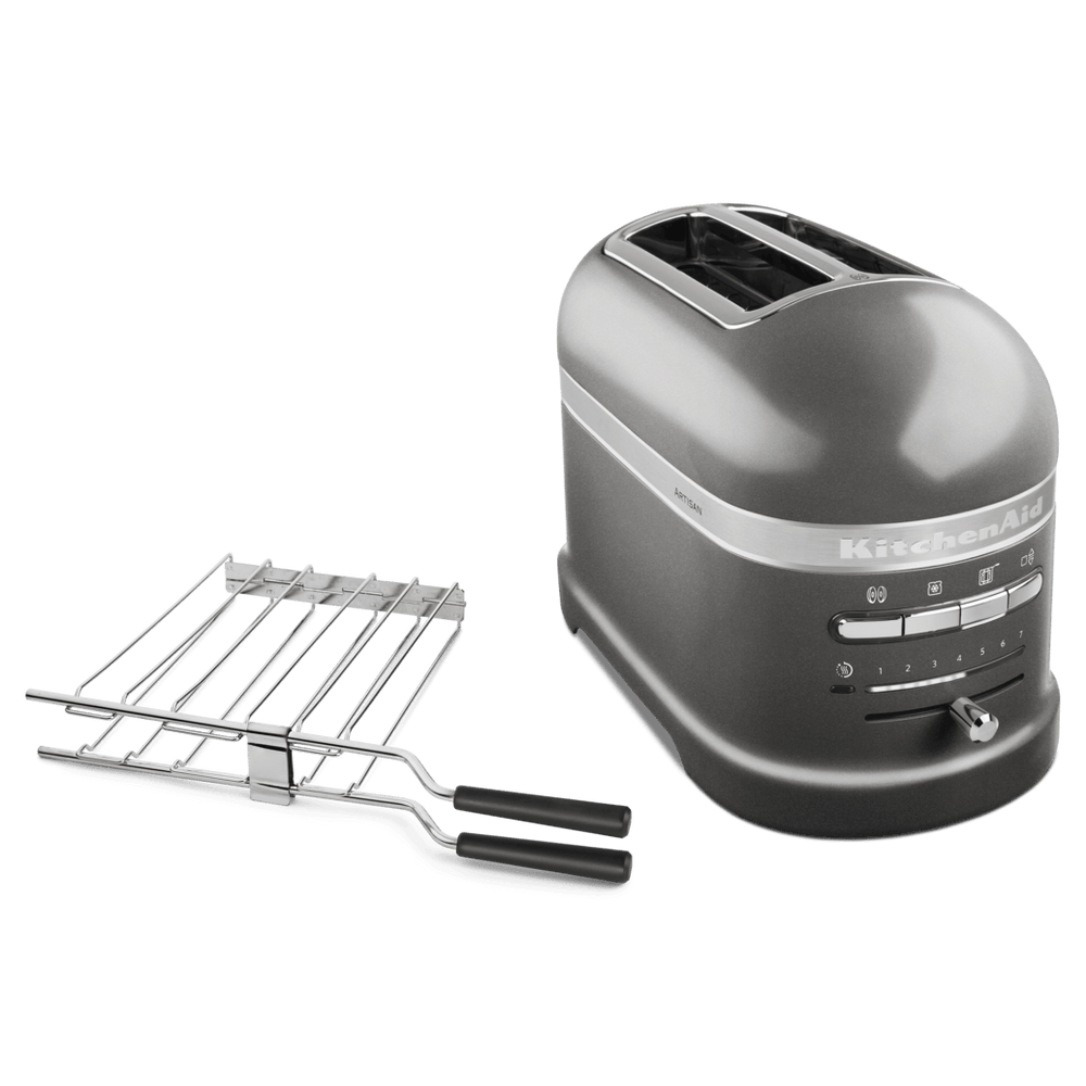 KITCHENAID ARTISAN 2-SLOT TOASTER 5KMT2204 - MEDALLION SILVER - Mabrook Hotel Supplies