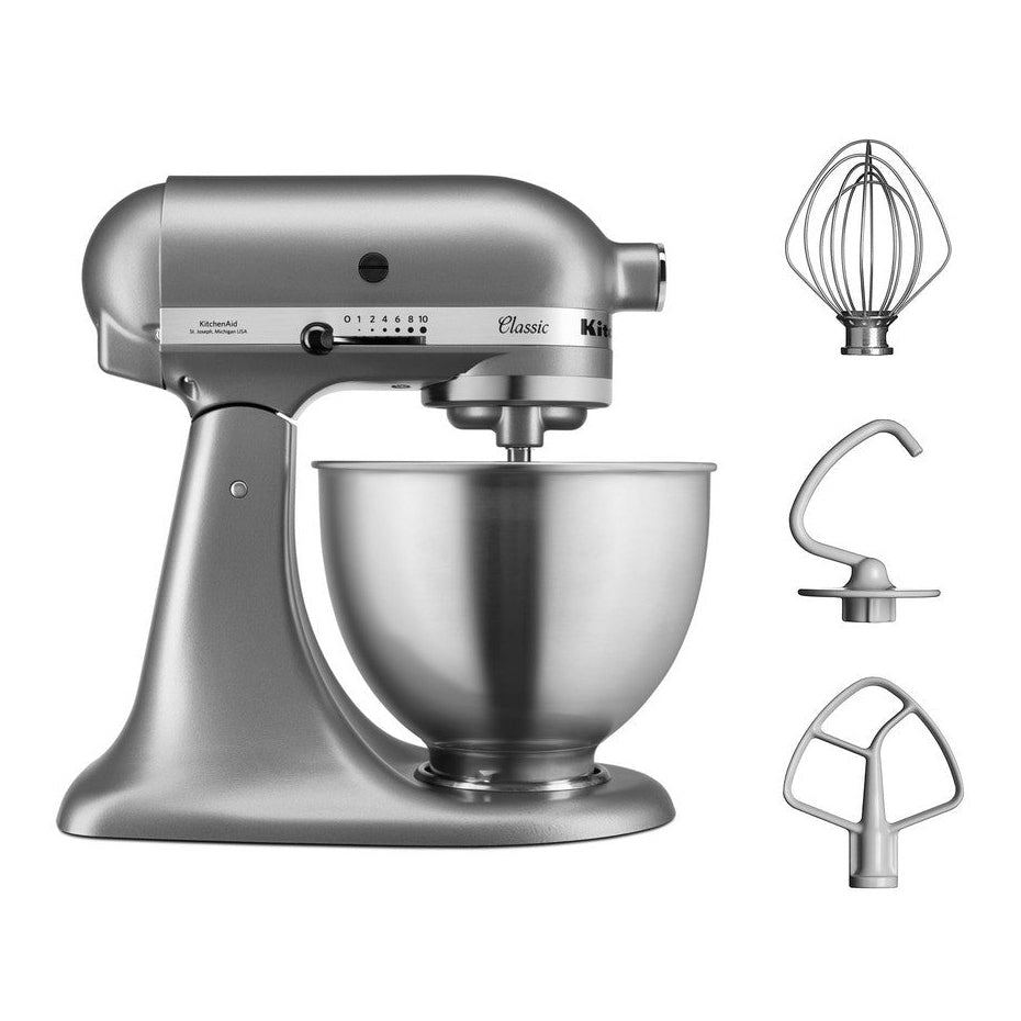 KitchenAid CLASSIC 4.3 L Tilt-Head Stand Mixer - Silver - Mabrook Hotel Supplies