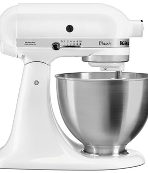 KitchenAid CLASSIC 4.3 L Tilt-Head Stand Mixer - White - Mabrook Hotel Supplies