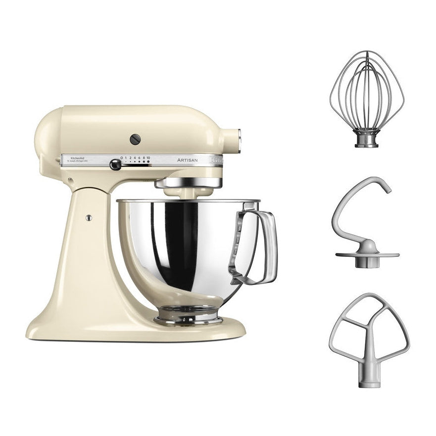 KitchenAid ARTISAN 4.8 L Tilt-Head Stand Mixer - Almond Cream - Mabrook Hotel Supplies