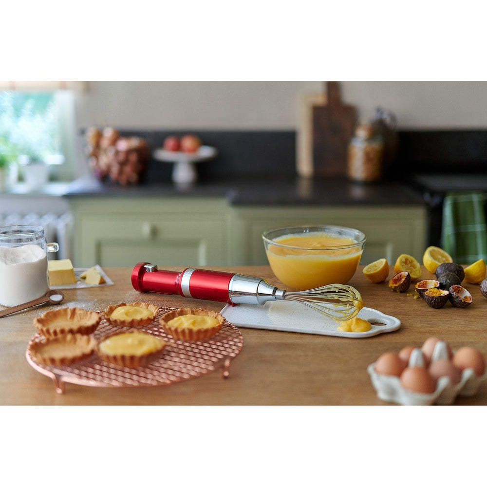 KITCHENAID CORDLESS HAND BLENDER WITH ACCESSORIES - CANDY APPLE - Mabrook Hotel Supplies