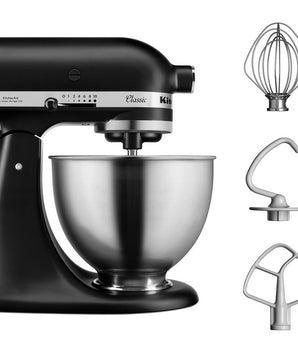 KitchenAid CLASSIC 4.3 L Tilt-Head Stand Mixer - Matt Black - Mabrook Hotel Supplies