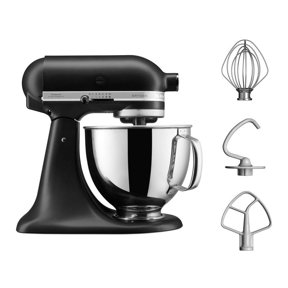 KitchenAid ARTISAN 4.8 L Tilt-Head Stand Mixer - Matt Black - Mabrook Hotel Supplies
