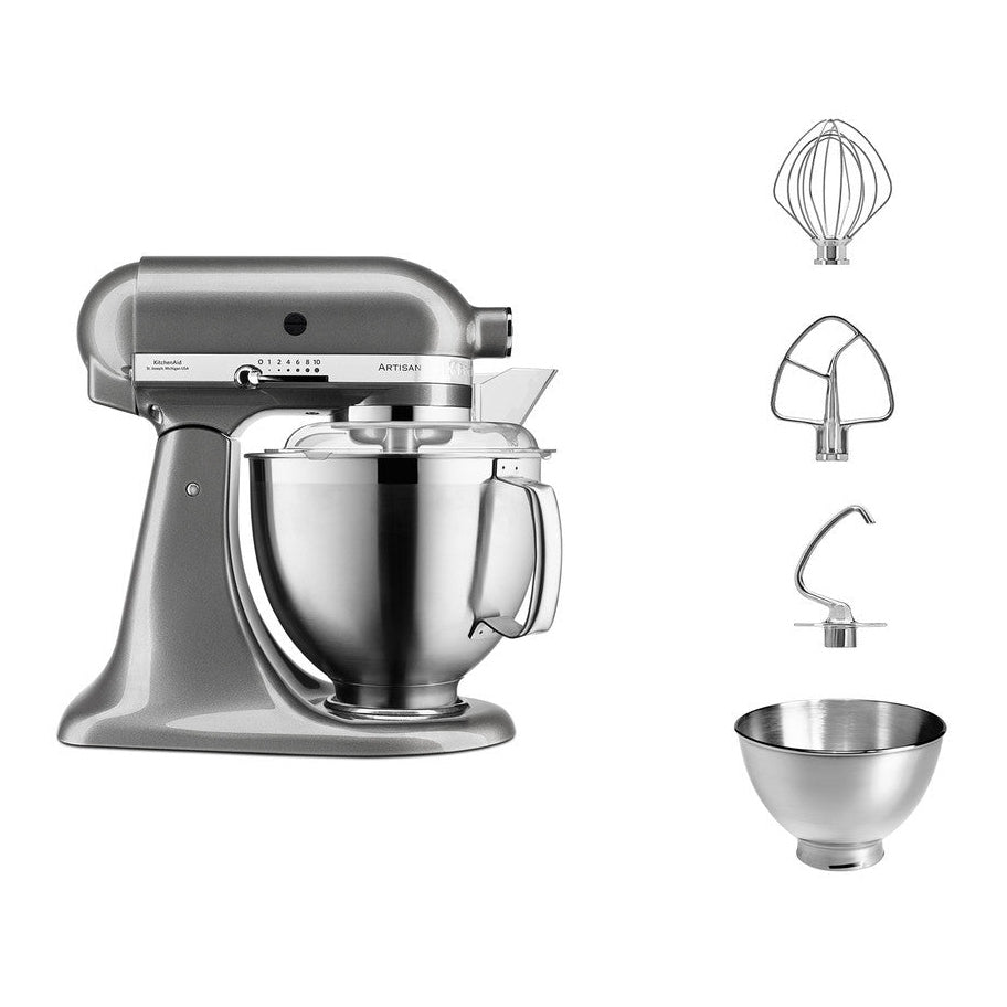 KitchenAid ARTISAN 4.8 L Tilt-Head Stand Mixer - Medallion Silver - Mabrook Hotel Supplies