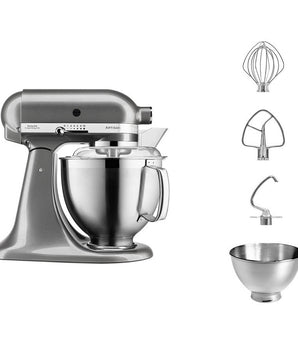 KitchenAid ARTISAN 4.8 L Tilt-Head Stand Mixer - Medallion Silver - Mabrook Hotel Supplies