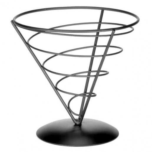 Appetizer Server Black Cone, Dim.: 7x7 in. - Mabrook Hotel Supplies