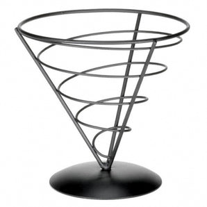Appetizer Server Black Cone, Dim.: 7x7 in. - Mabrook Hotel Supplies