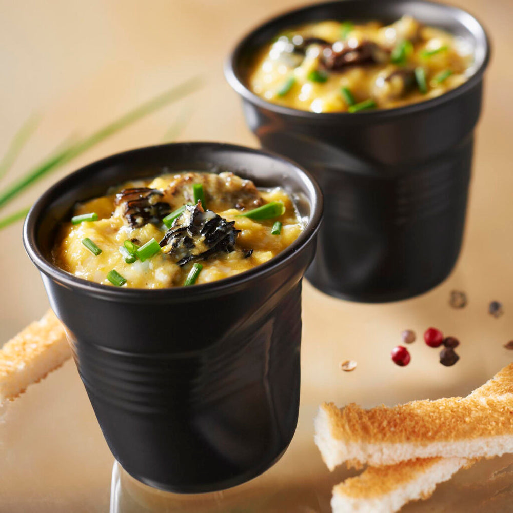 REVOL FROISSES EXPRESSO TUMBLER 8 CL - SATIN BLACK - Mabrook Hotel Supplies