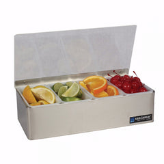 SAN JAMAR NON-CHILLED GARNISH TRAYS 4 COMPARTMENTS - Mabrook Hotel Supplies