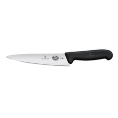 VICTORINOX KITCHEN & CARVING KNIFE, FIBROX - BLACK - Mabrook Hotel Supplies