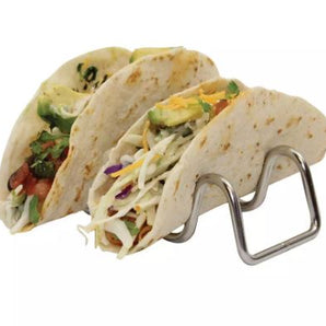 TABLECRAFT TACO TAXI STAINLESS STEEL TACO HOLDER WITH 2 TO 3 TACOS - Mabrook Hotel Supplies