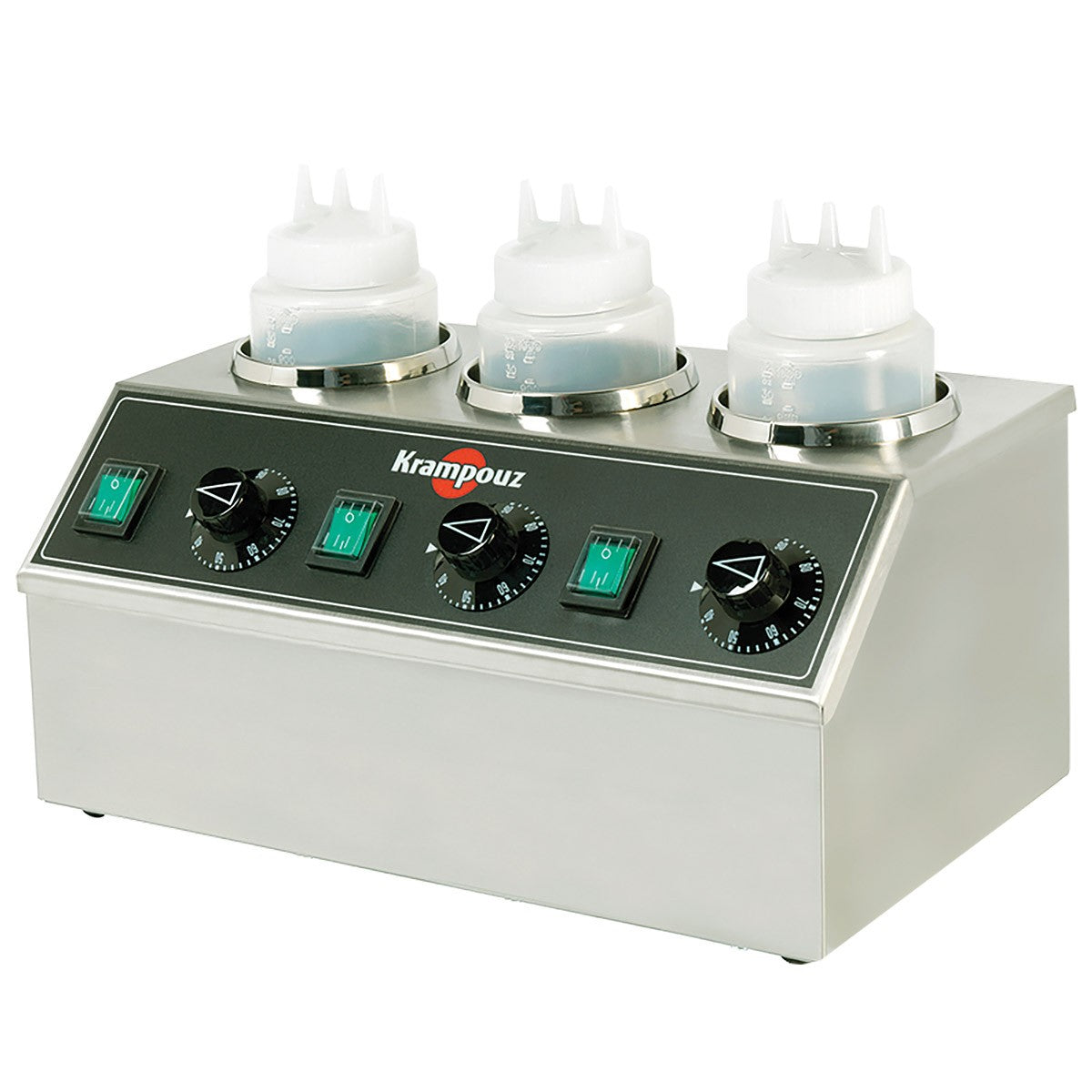 KRAMPOUZ 3 BOTTLES ELECTRIC TOPPING WARMER - Mabrook Hotel Supplies