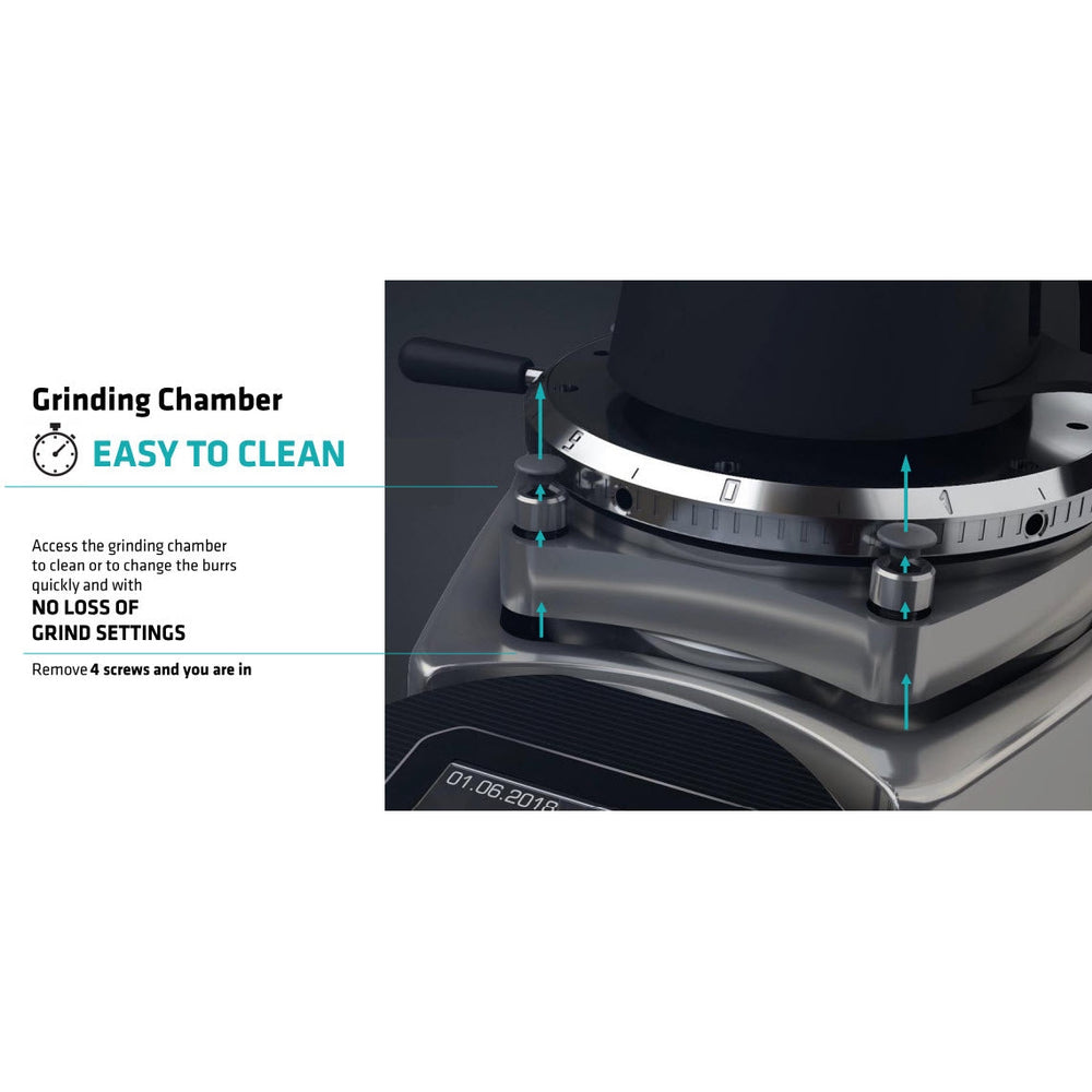 Mazzer Robur S Electronic Black Espresso Grinder. - Mabrook Hotel Supplies