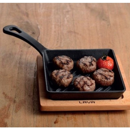 LAVA MINI GRILL SKILLET SQUARE - Mabrook Hotel Supplies