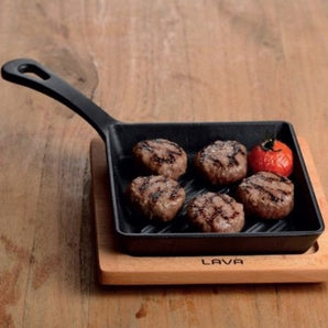 LAVA MINI GRILL SKILLET SQUARE - Mabrook Hotel Supplies