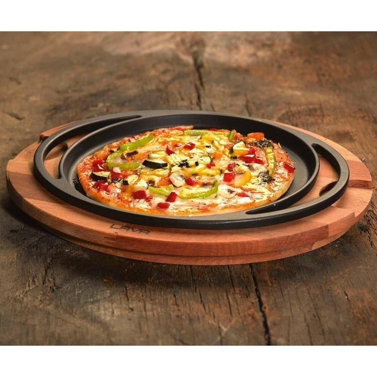 LAVA ROUND CAST IRON PLATE - 28CM - Mabrook Hotel Supplies