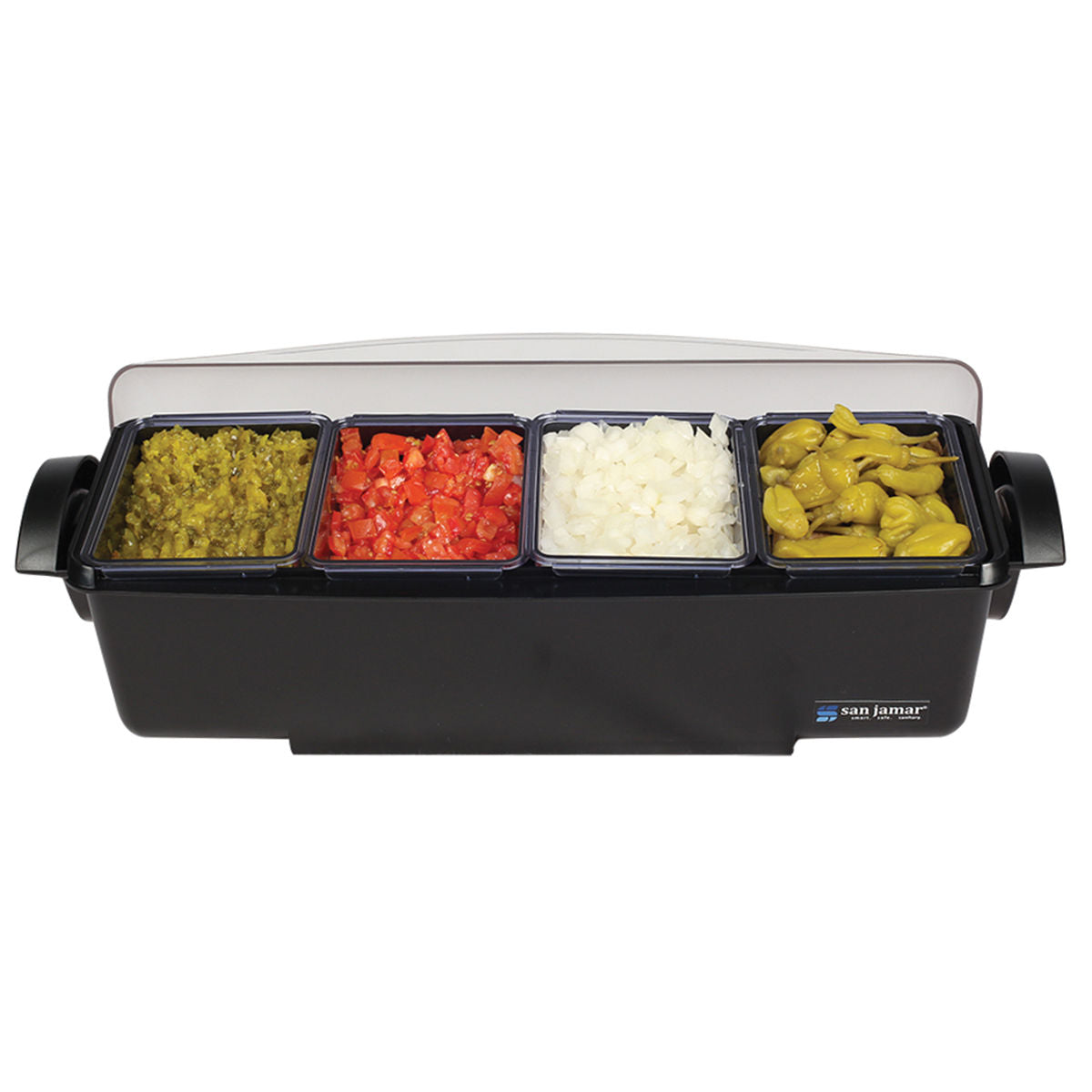 SAN JAMAR CONDIMENT AND GARNISH TRAY 4 COMPARTMENTS - Mabrook Hotel Supplies