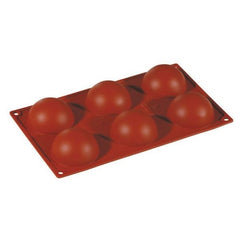 PAVONI MULTI-PORTION HALF-SPHERE 6 CAVITIES SILICON MOULD - Mabrook Hotel Supplies