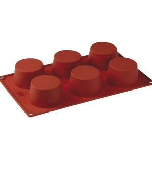 PAVONI MULTI-PORTION 6 CAVITIES MUFFIN SILICON MOULD - Mabrook Hotel Supplies