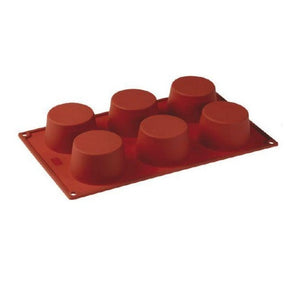 PAVONI MULTI-PORTION 6 CAVITIES CUPCAKE SILICON MOULD - Mabrook Hotel Supplies