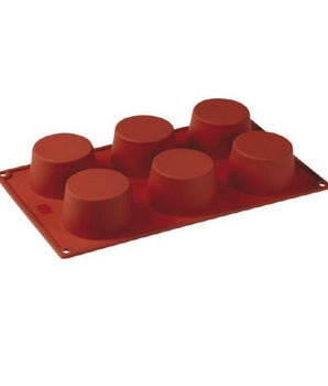 PAVONI MULTI-PORTION 6 CAVITIES CUPCAKE SILICON MOULD - Mabrook Hotel Supplies