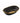 "9X6.25X2.25"" OVAL GOLDEN TRIM BLACK BASKET" - Mabrook Hotel Supplies