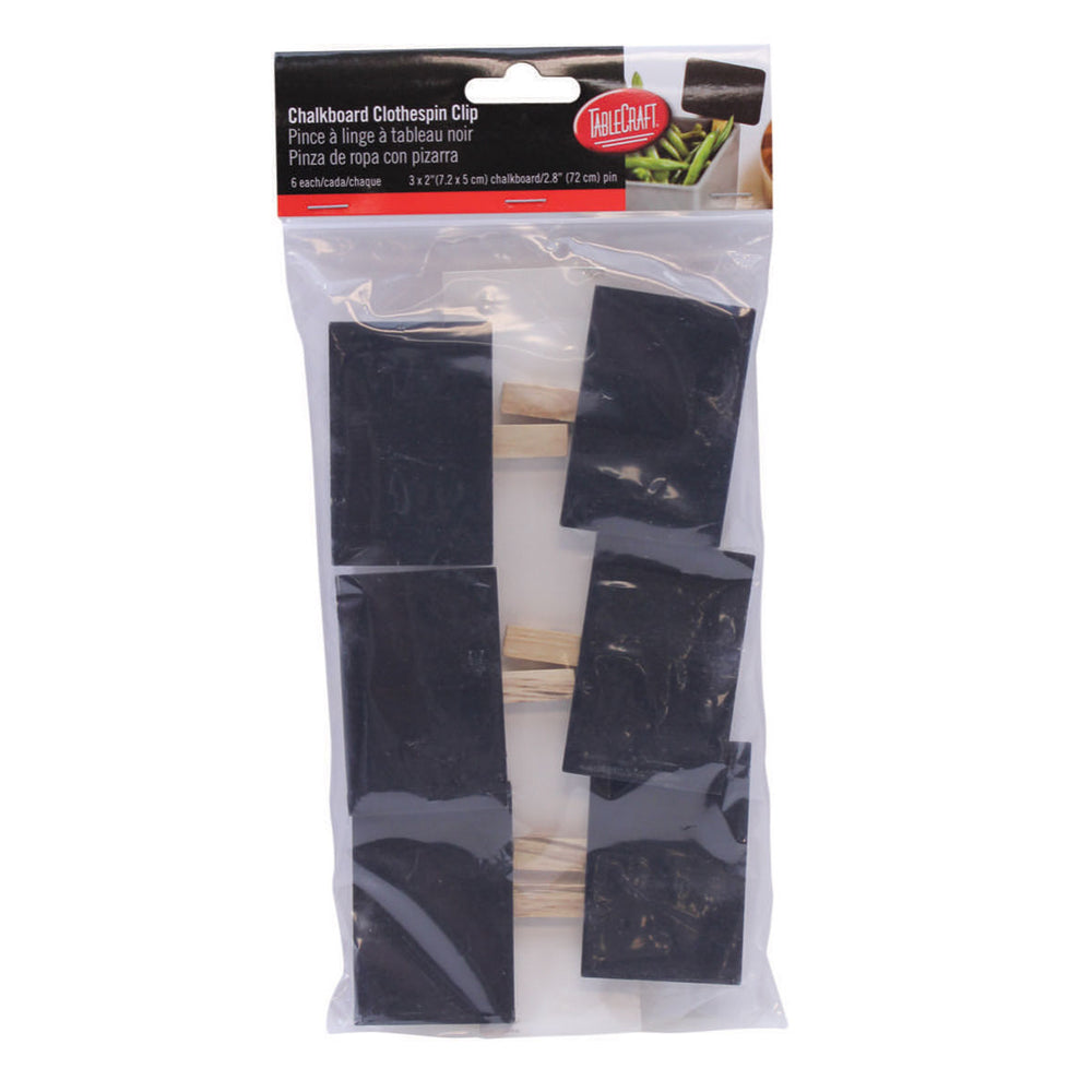 TABLECRAFT CHALKBOARD WITH CLOTHESPIN CLIP - Mabrook Hotel Supplies