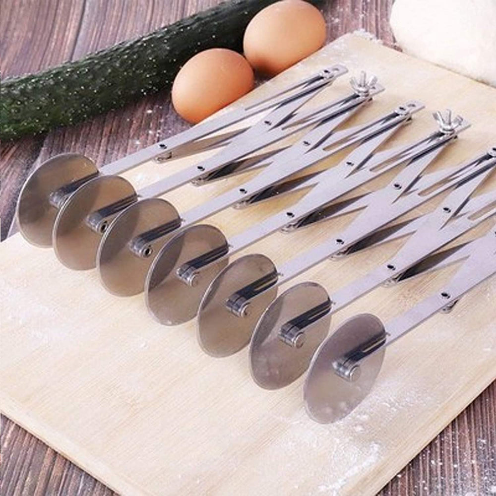 PIZZA CUTTER. 55MM DIA, 7 WHEELS, S/S. - Mabrook Hotel Supplies