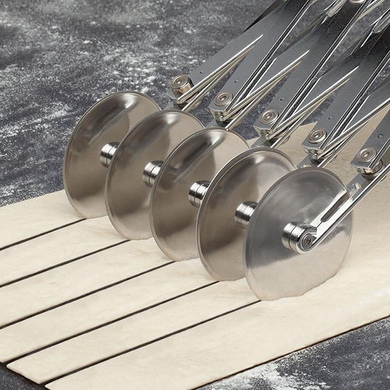 PIZZA CUTTER. 55MM DIA, 5 WHEELS, S/S. - Mabrook Hotel Supplies