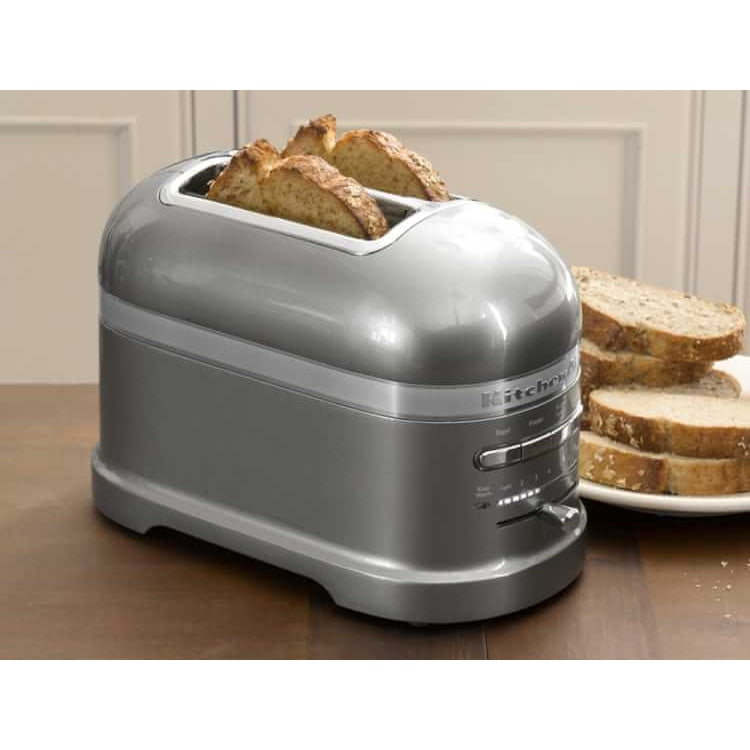 KITCHENAID ARTISAN 2-SLOT TOASTER 5KMT2204 - MEDALLION SILVER - Mabrook Hotel Supplies