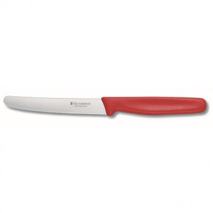 VICTORINOX TOMATO KNIFE SWISS CLASSIC WAVY RED - 11 CM - Mabrook Hotel Supplies