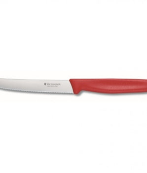 VICTORINOX TOMATO KNIFE SWISS CLASSIC WAVY RED - 11 CM - Mabrook Hotel Supplies