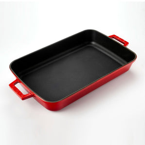 LAVA RECTANGULAR DISH 22X30 CM - RED - Mabrook Hotel Supplies