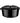 LAVA ROUND CASSEROLE BLACK- 32 CM - Mabrook Hotel Supplies