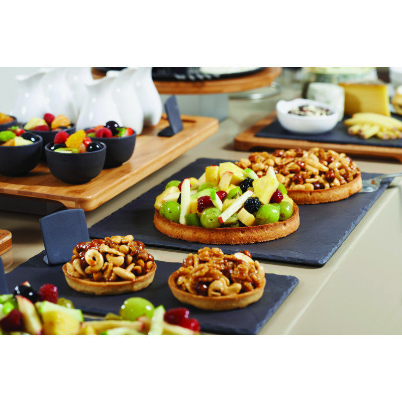 REVOL BASALT RECTANGULAR TRAY MATT SLATE STYLE - Mabrook Hotel Supplies