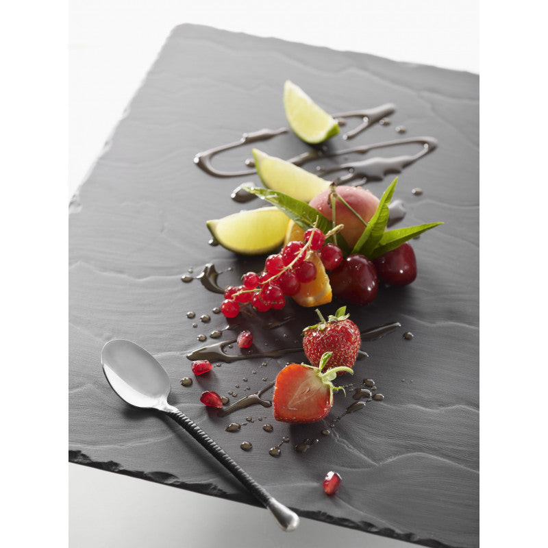 REVOL BASALT RECTANGULAR TRAY MATT SLATE STYLE - Mabrook Hotel Supplies