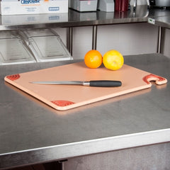 SAN JAMAR SAF-T-GRIP CUTTING BOARD BROWN - 38*50*11 CM - Mabrook Hotel Supplies