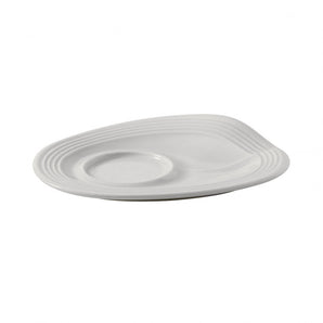 REVOL CRUMPLE ESPRESSO SAUCER WHITE - Mabrook Hotel Supplies