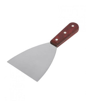 WOOD HANDLE PAN SCRAPER 4.5x4"" BLADE - Mabrook Hotel Supplies