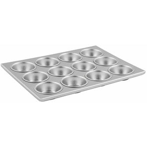 ALUMINUM  MUFFIN PAN 12 CUPS NON STICK - Mabrook Hotel Supplies