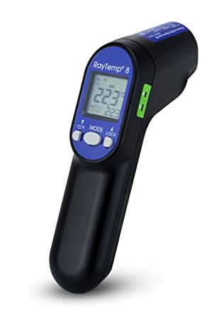 RAYTEMP 8 INFARED GUN SHAPED NON CONTACT THERMOMETER,TEMP:-60 TO 500*C WITH 0" - Mabrook Hotel Supplies