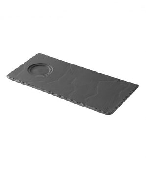 REVOL BASALT SLATE TRAY WITH INTENT - 24X12 CM - Mabrook Hotel Supplies