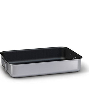 BALLARINI HEAVY ROASTING PAN WITH 2 FOLDING HANDLES - 50X38 CM - Mabrook Hotel Supplies